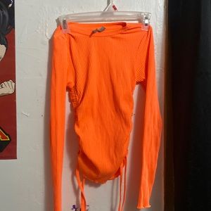 asos neon orange top